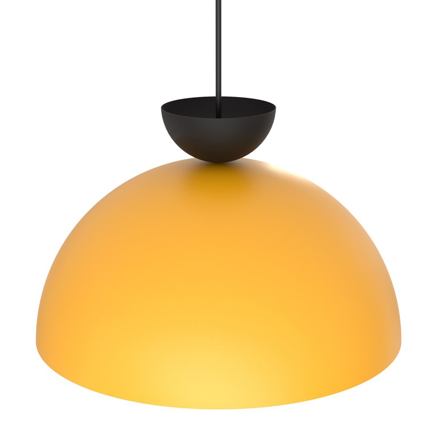 Lampadario Minimal Venus Acciaio Nero Arancione Large 1 Luce Gx53 1474/1L