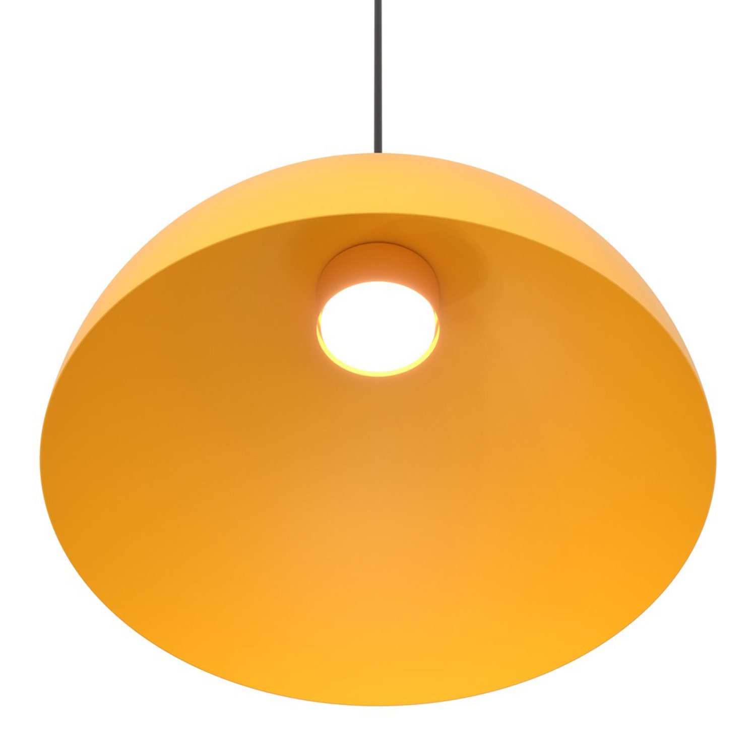 Lampadario Minimal Venus Acciaio Nero Arancione Large 1 Luce Gx53 1474/1L