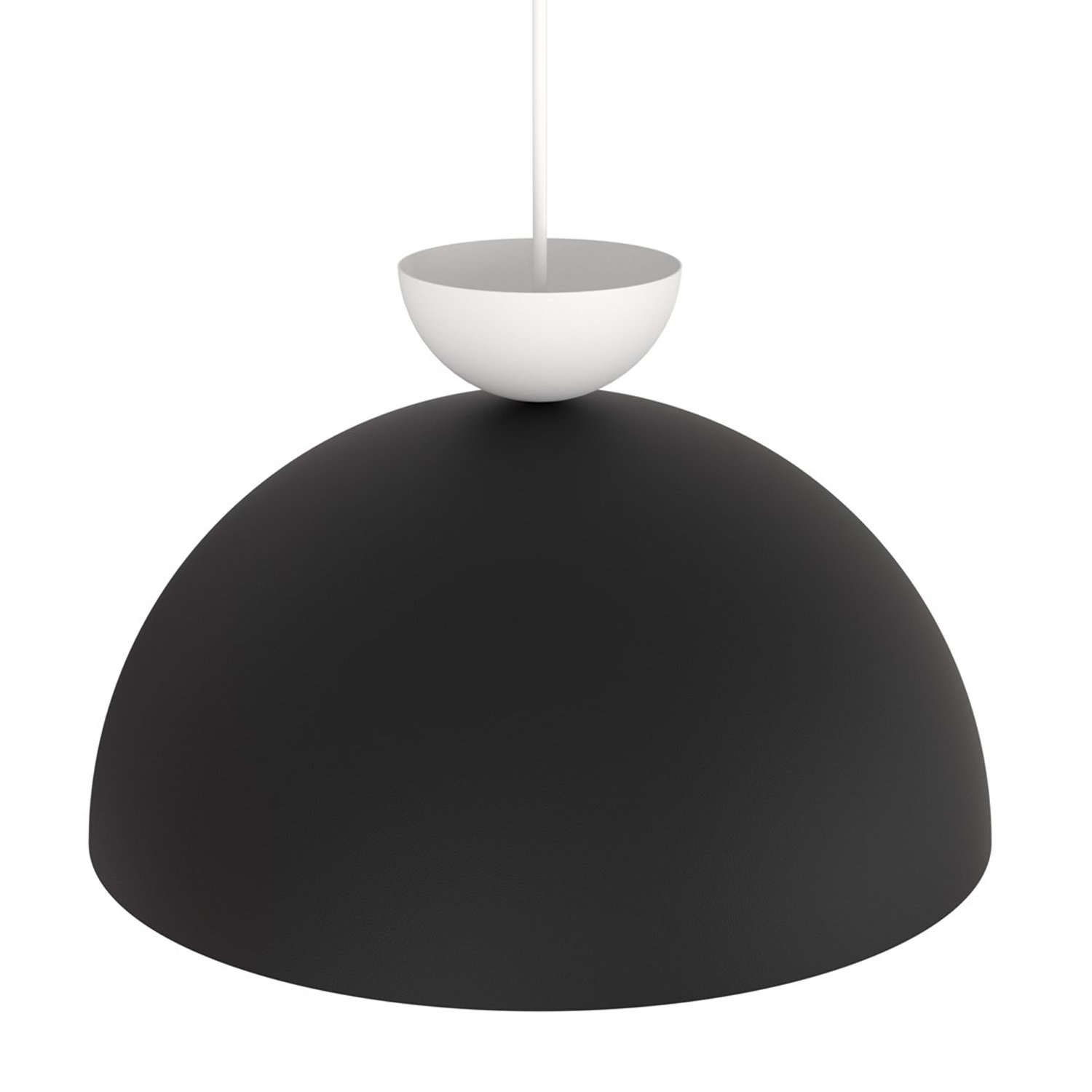 Lampadario Minimal Venus Acciaio Nero Bianco 1 Luce Gx53 1472/1L