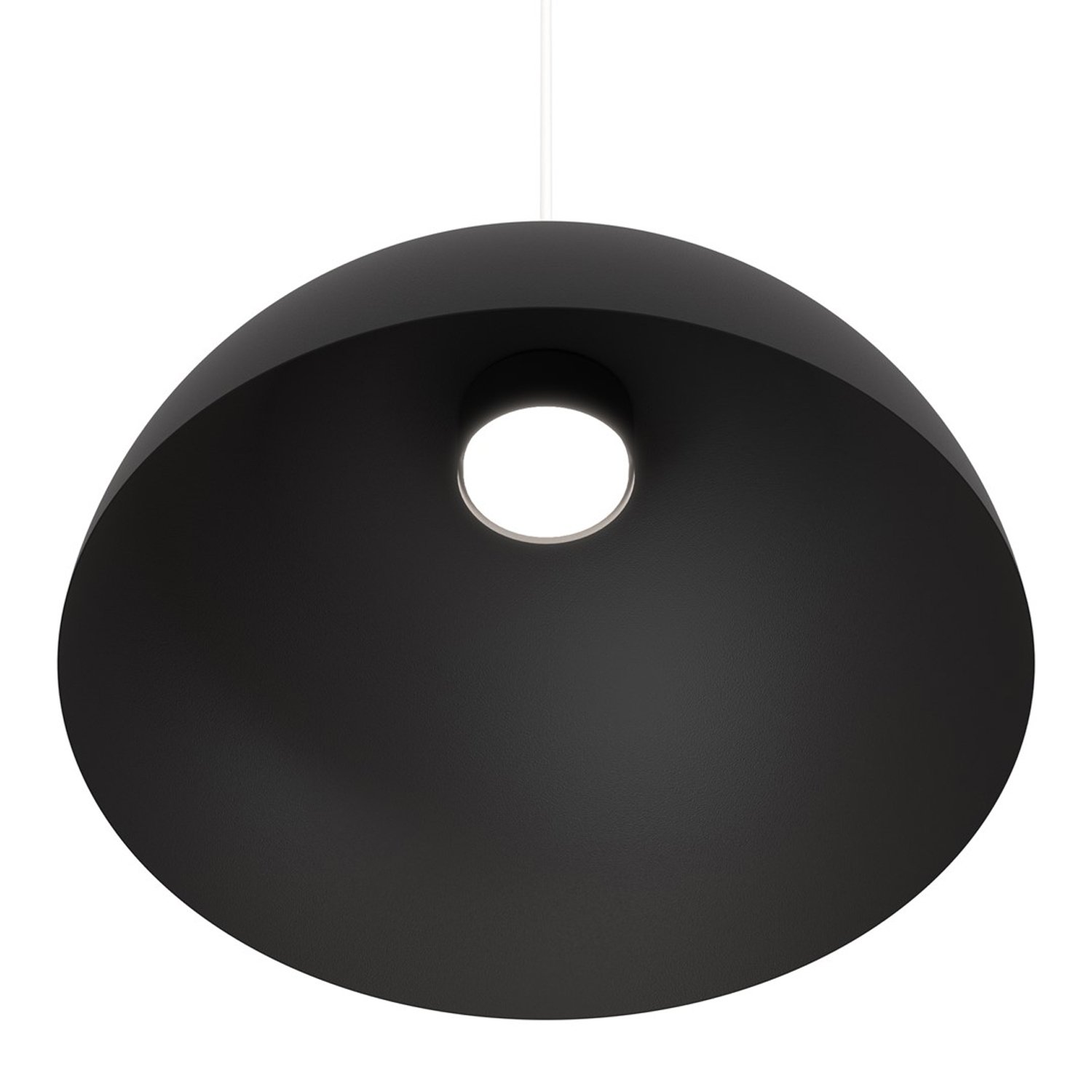 Lampadario Minimal Venus Acciaio Nero Bianco 1 Luce Gx53 1472/1L