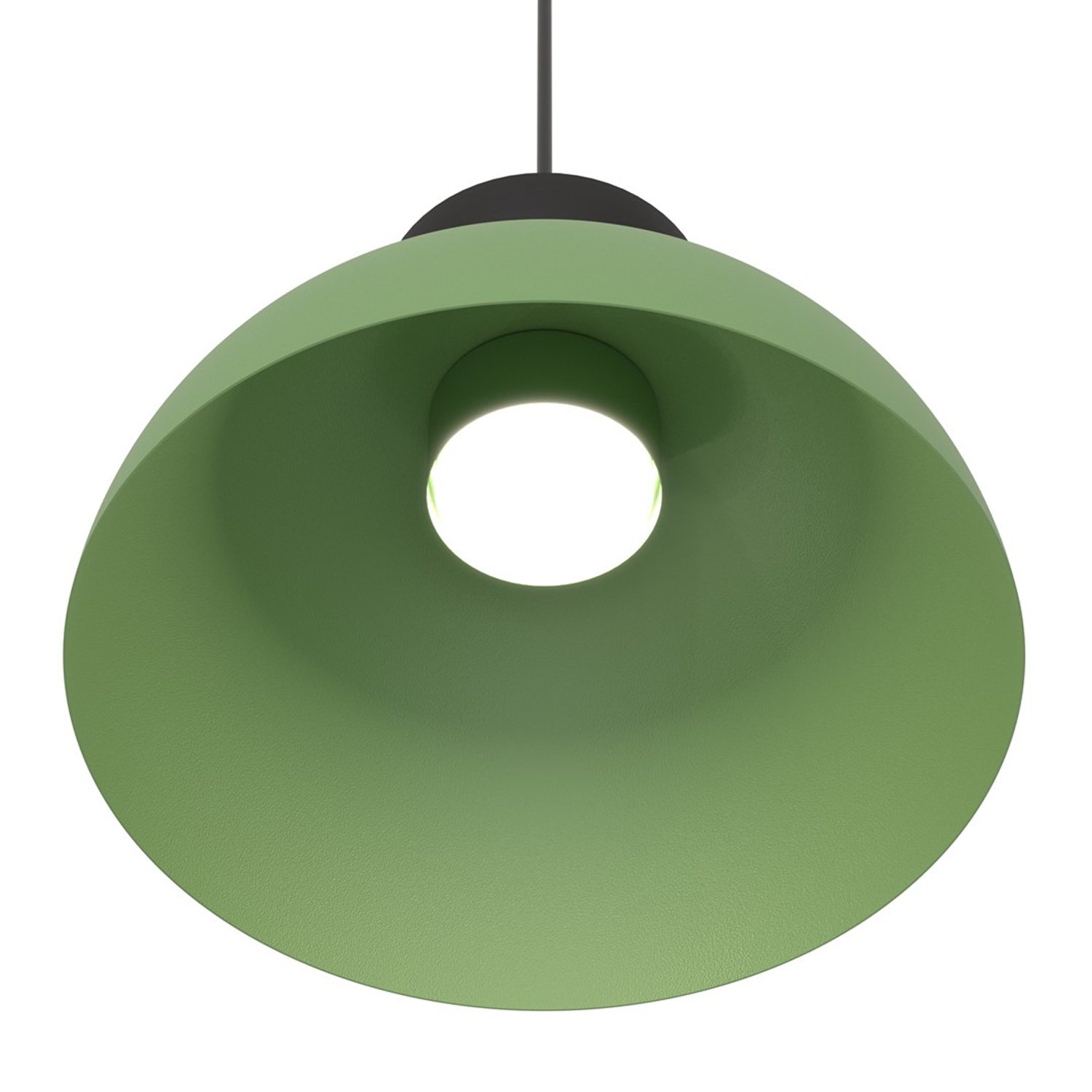 Lampadario Minimal Venus Acciaio Nero Verde Small 1 Luce Gx53 1473/1S