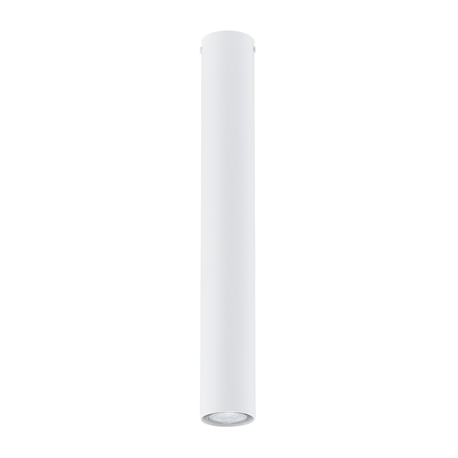 Plafoniera Moderna Faretto Mahadeva 1 Luce Acciaio Bianco 45 Cm 1317/1L