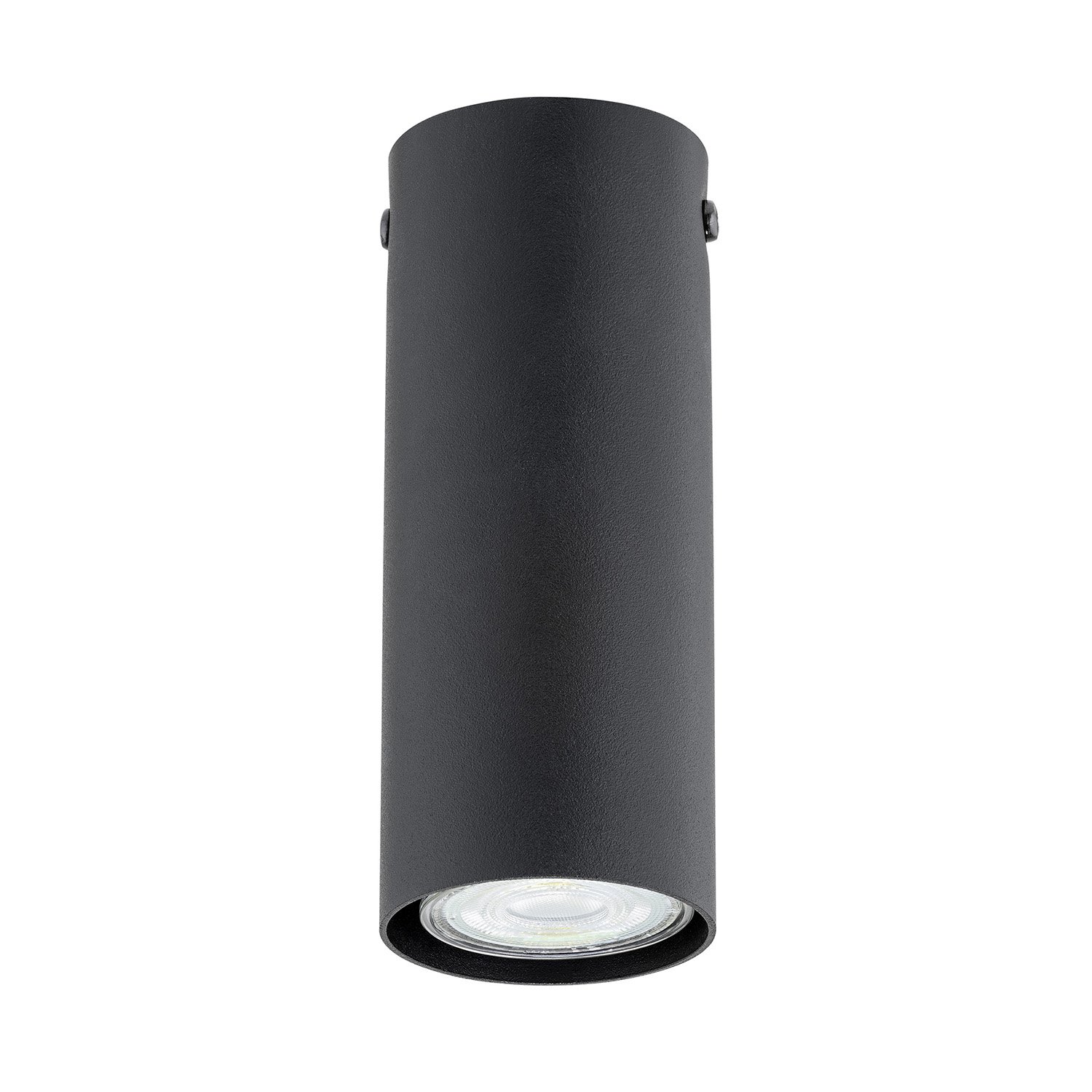 Plafoniera Moderna Faretto Mahadeva 1 Luce Acciaio Nero 15 Cm 1316/1S