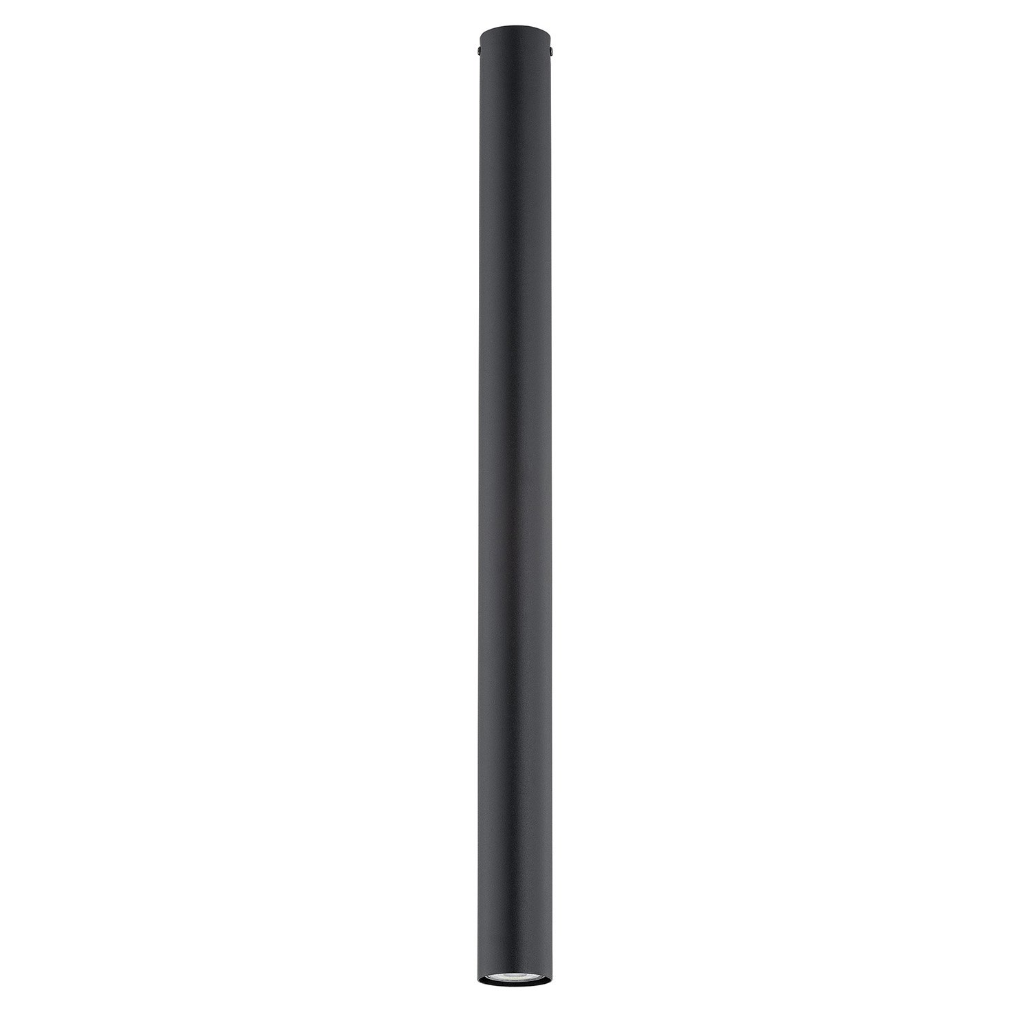 Plafoniera Moderna Faretto Mahadeva 1 Luce Acciaio Nero 80 Cm 1316/1XXL