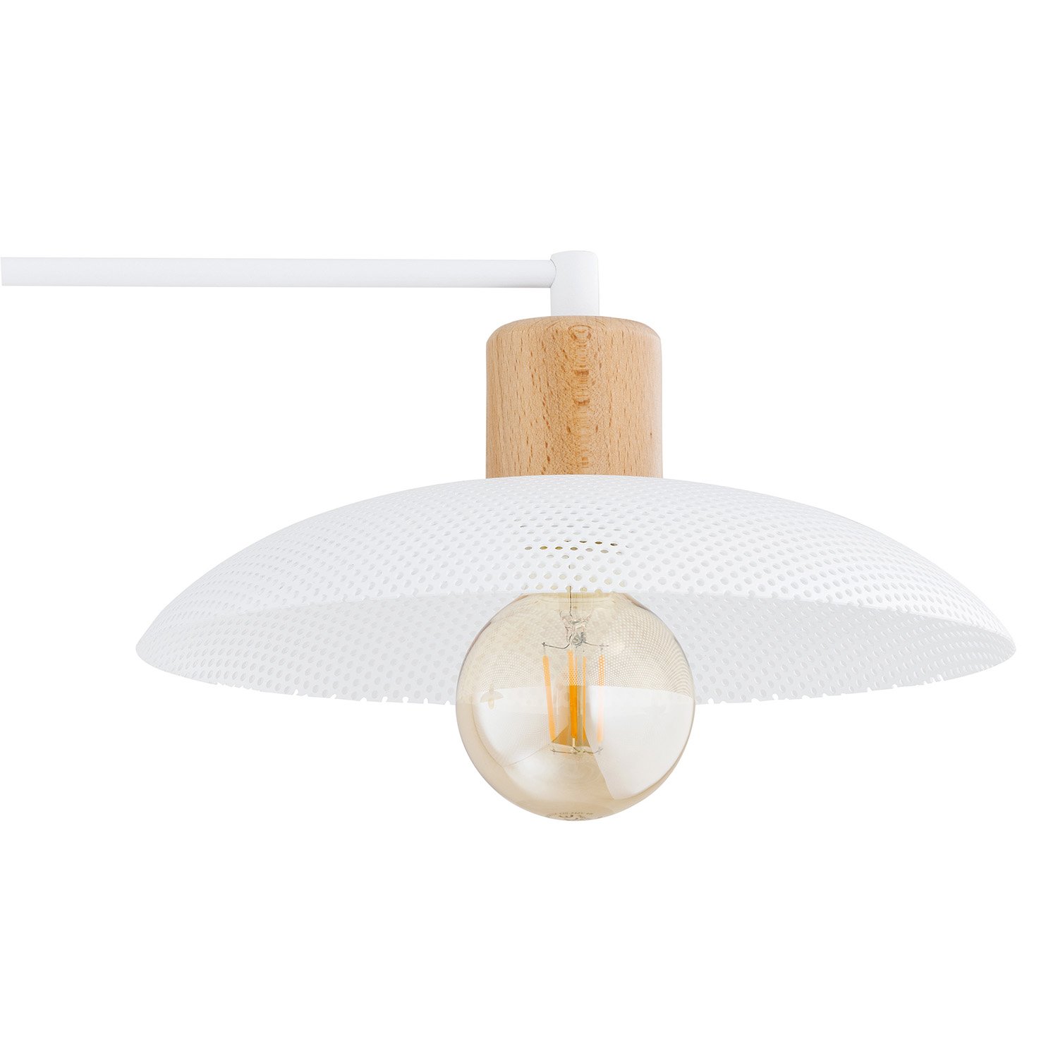 Lampadario Minimal Siri Acciaio Bianco 4 Luci E27 1319/4