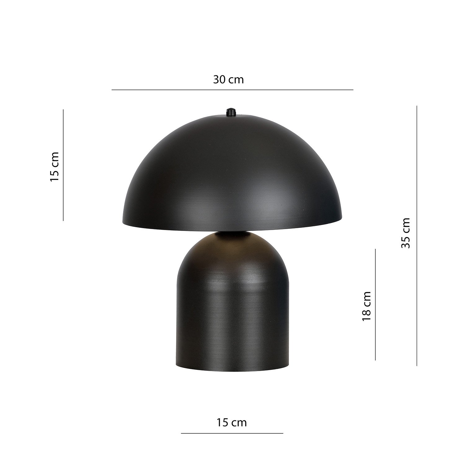 Lampada Da Tavolo Nordica Danu 1 Luce In Acciaio Nero LA0078-EB-LT1-NR