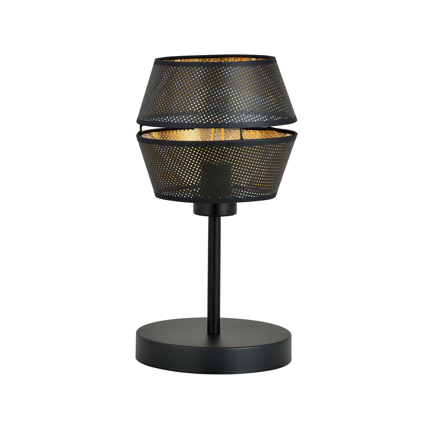 Lumetto Contemporaneo 1 Luce Lothbrok In Metallo Nero E Oro 1185/LN
