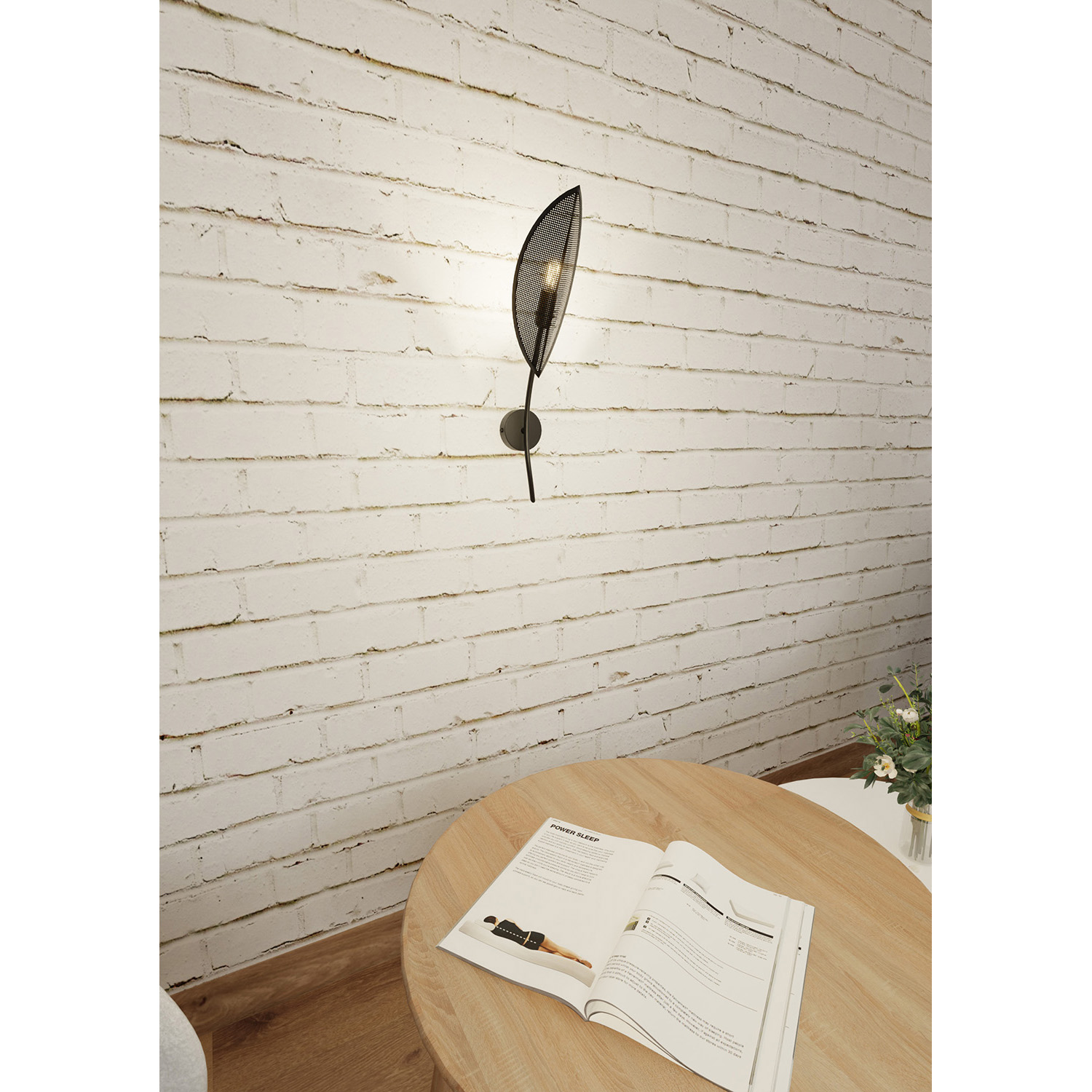 Applique Nordica 1 Luce Ares In Acciaio Nero Oro LA0102-EB-AP1-NR-OR