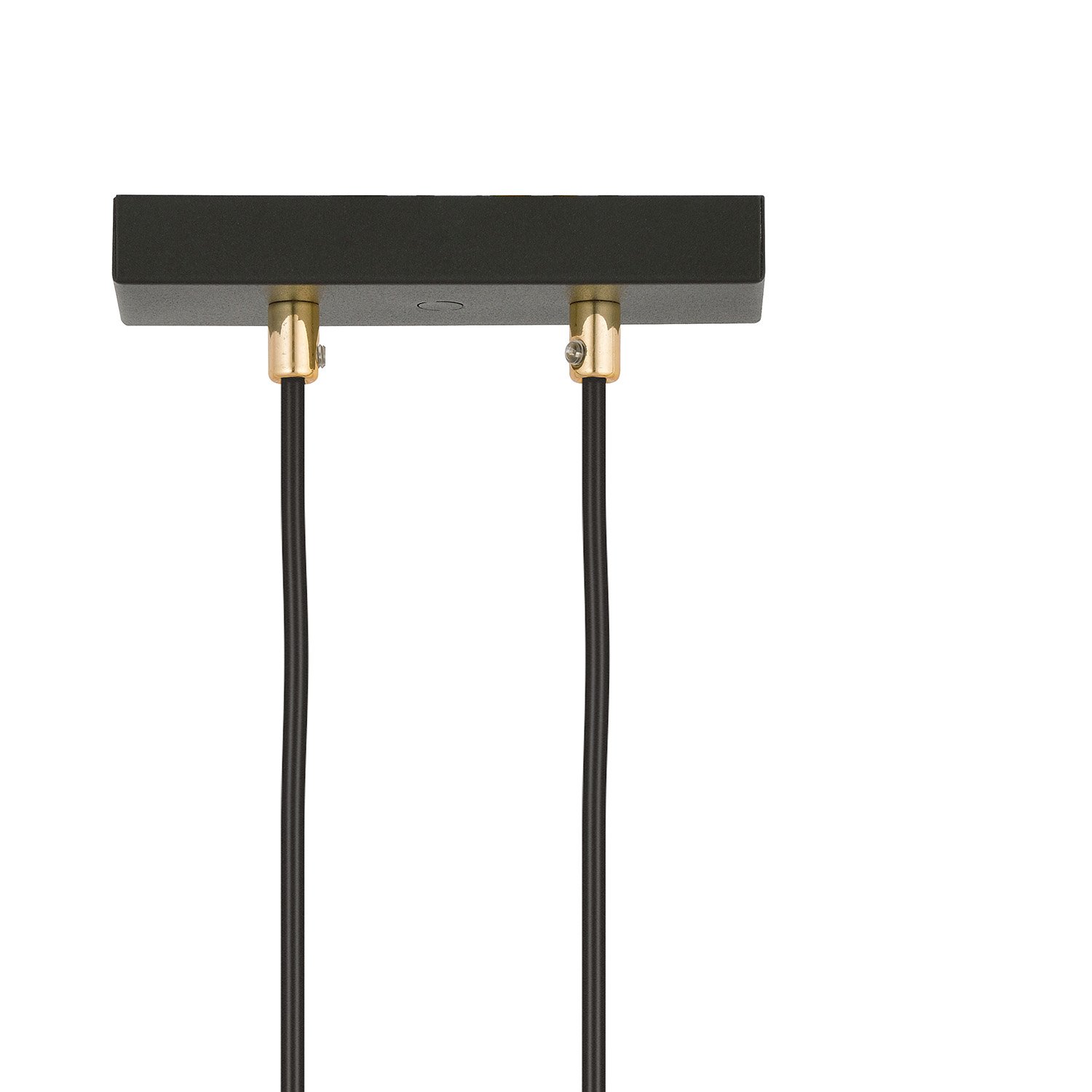 Sospensione Contemporanea 1 Luce Crio Acciaio Nero Oro E Sfera Vetro Trasparente LA0105-EB-1-NR-TR