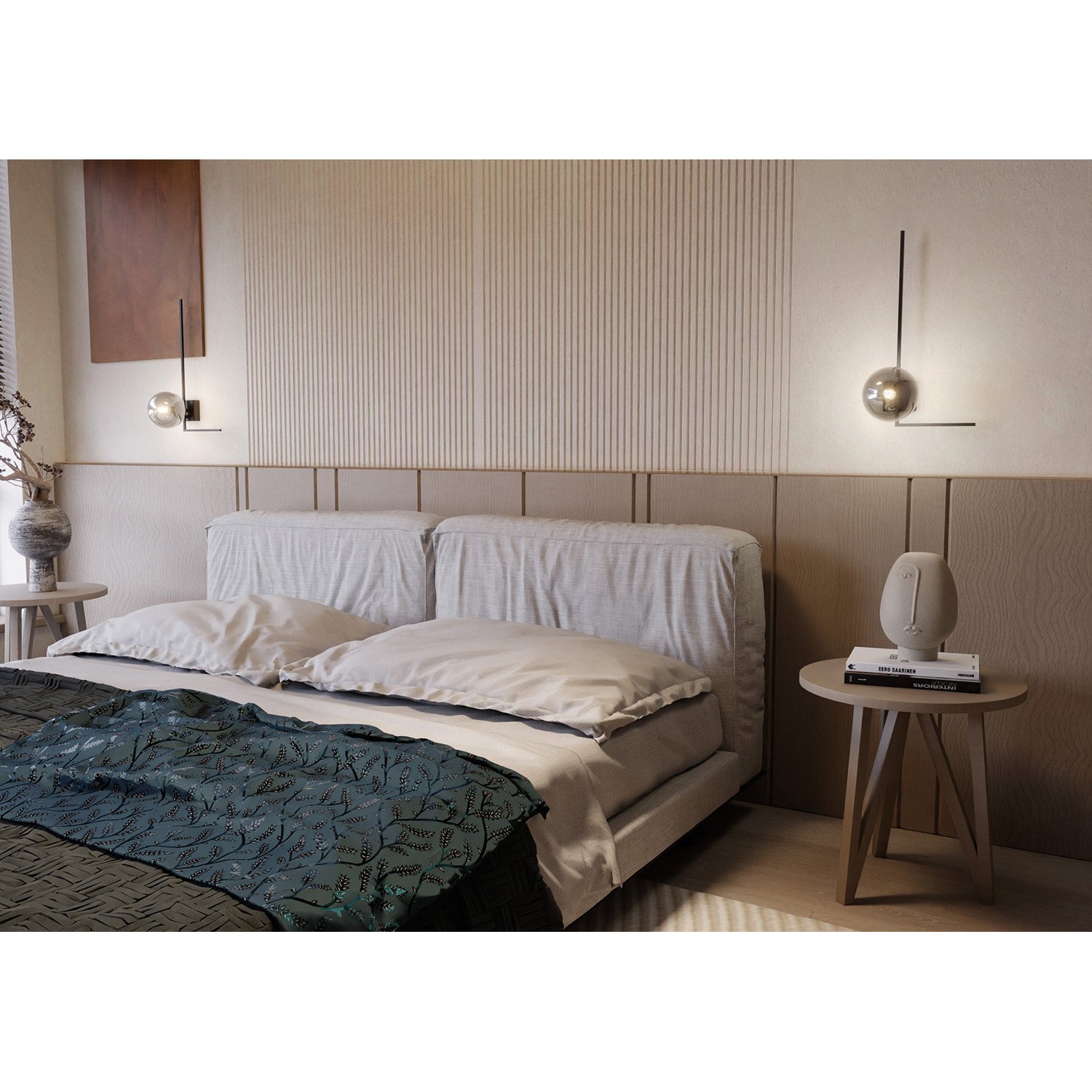 Plafoniera Moderna 1 Luce Perseo 1130/1F Acciaio Nero Vetro Fumè 1131/1F