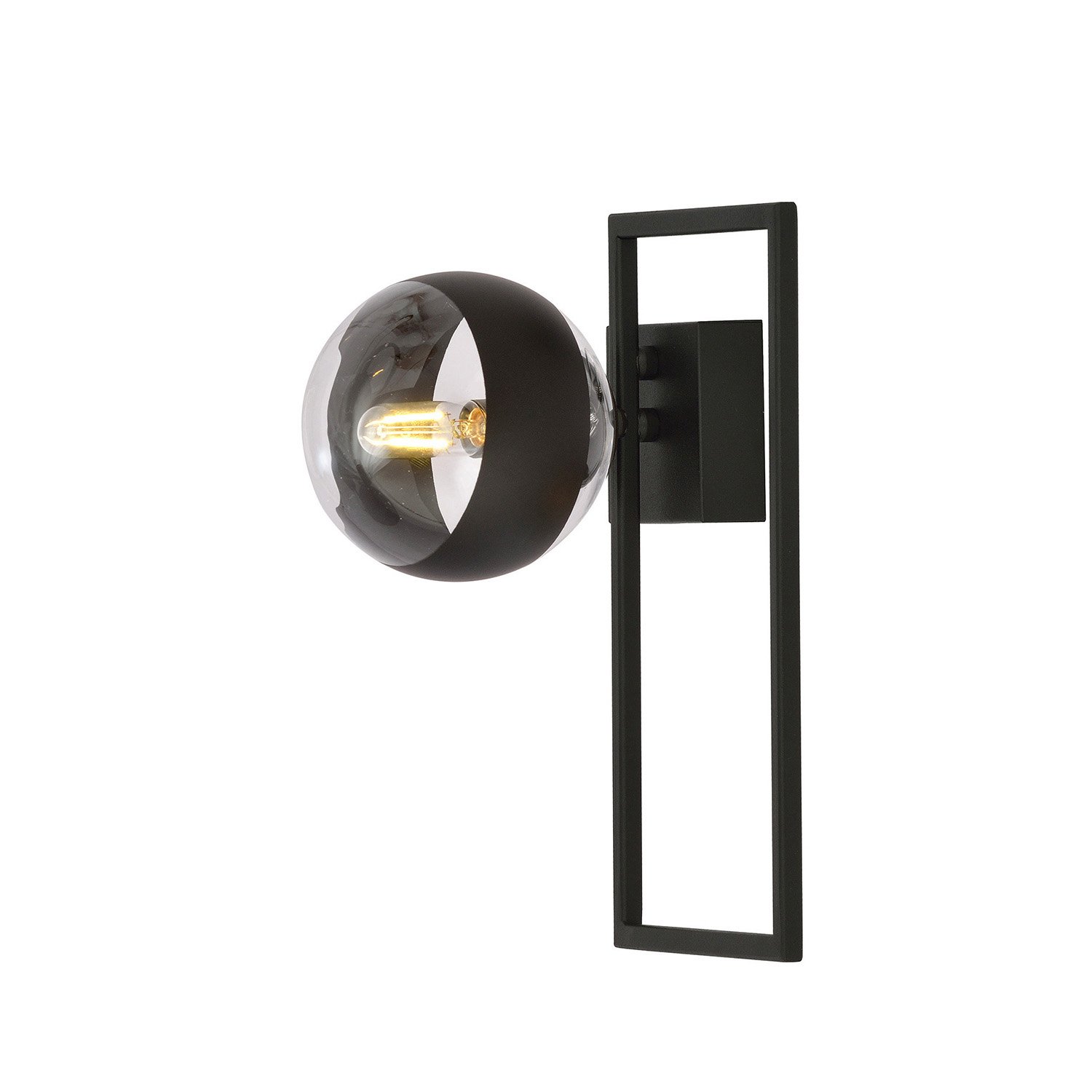 Plafoniera Moderna Perseo Acciaio Nero Mod4 1 Luce E14 1132/1D