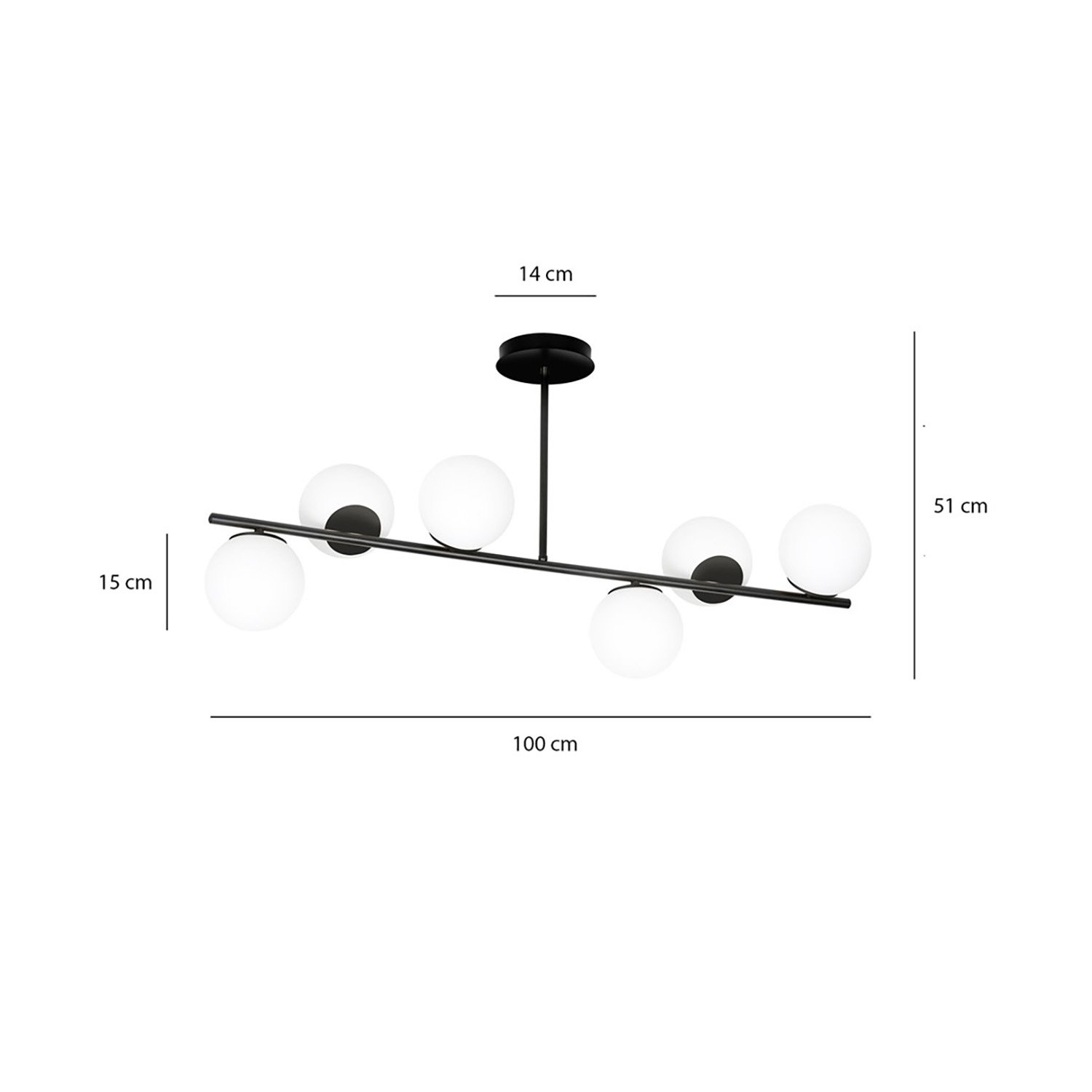 Plafoniera Contemporaneo Mahadeva Acciaio Nero 6 Luci E14 1020/6