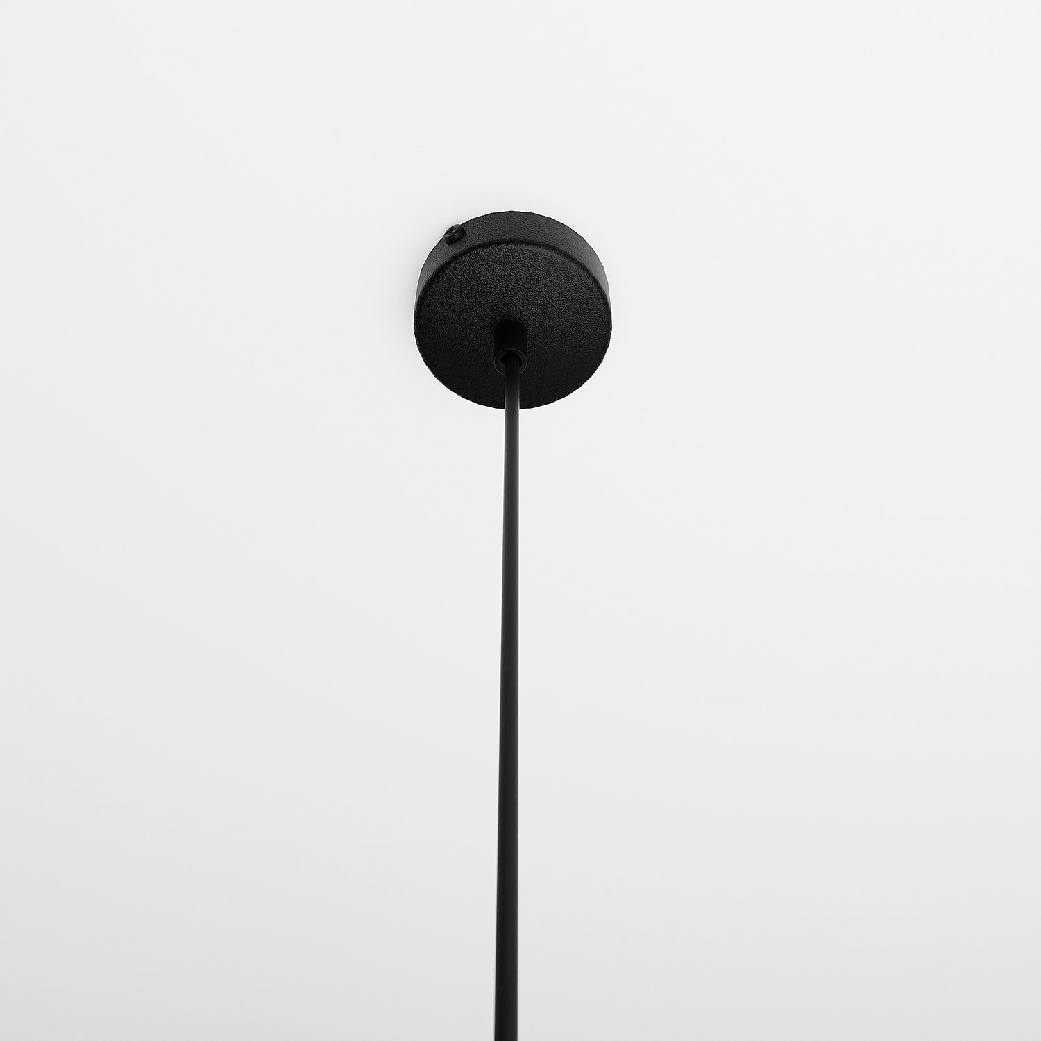 Sospensione 1 Luce Fuxi In Acciaio Nero E Vetro Fumè LA0159-EB-1-NR-GR