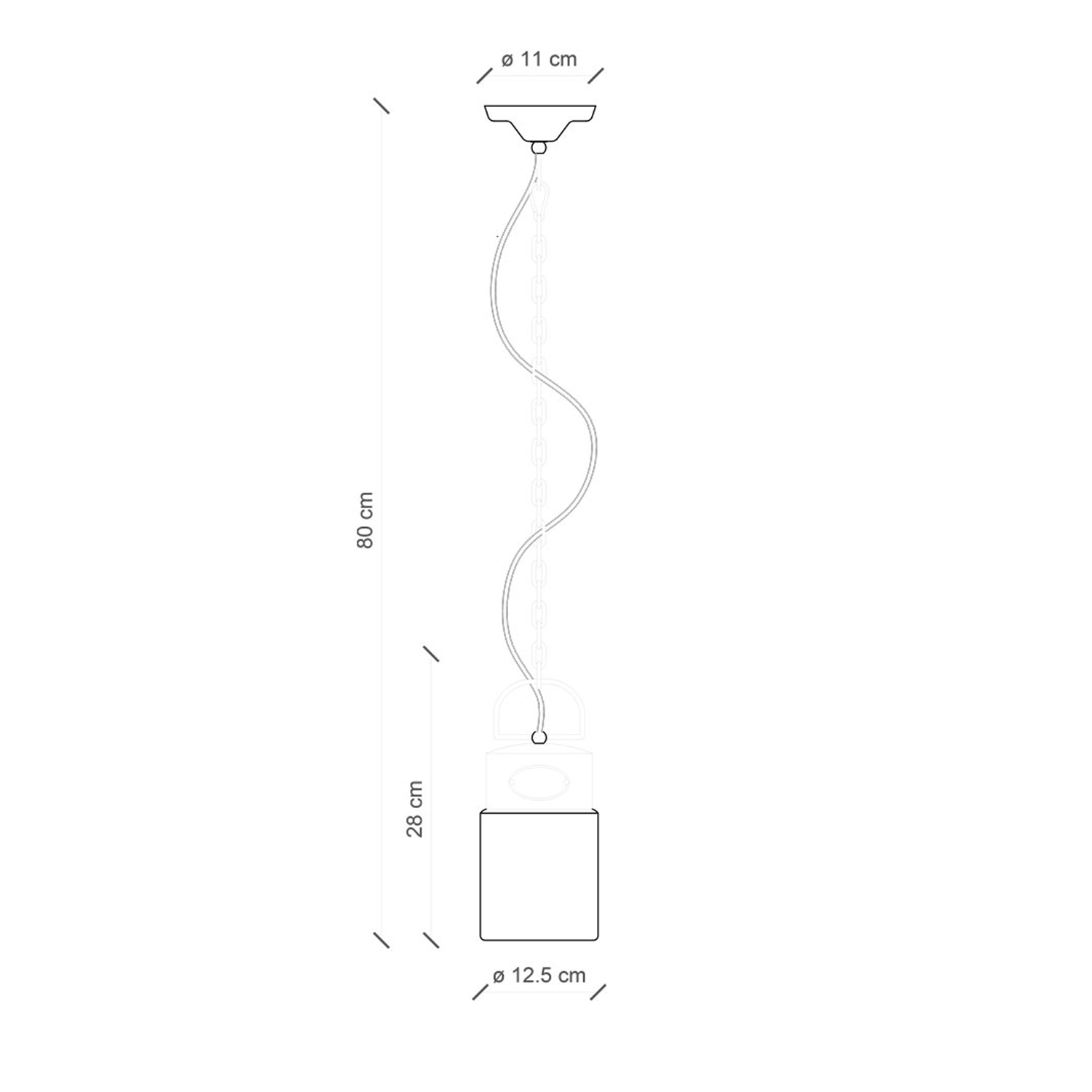 Lampadario Vintage Industrial Cilindrica Ferro E Ceramica Verde 1 Luce E27 C1620-VIV