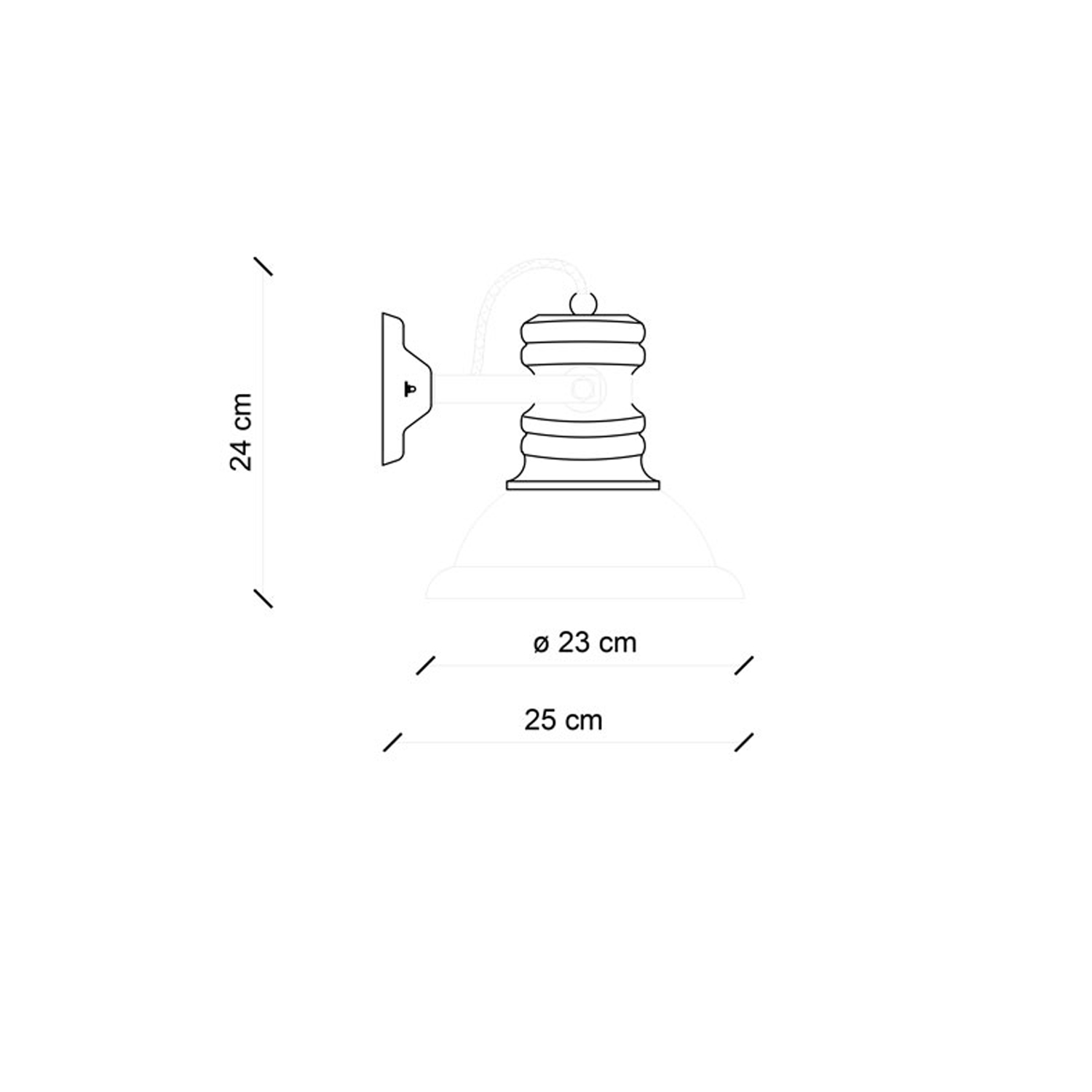 Applique Industrial Ferro E Ceramica Vintage Azzurro 1 Luce E27 C1693-VIA