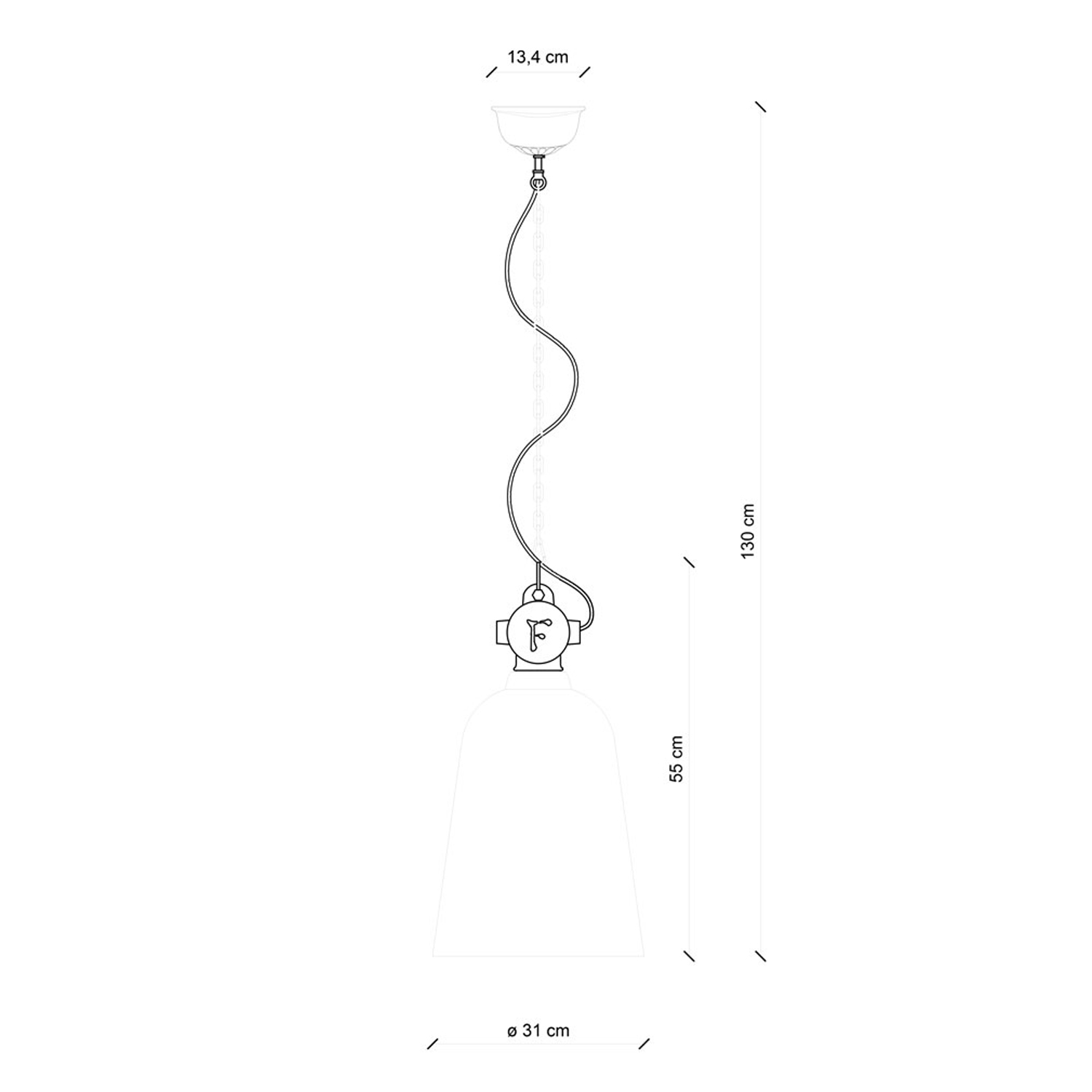 Lampadario Industrial Ferro E Ceramica Vintage Bordeaux 1 Luce E27 C1745-VIX