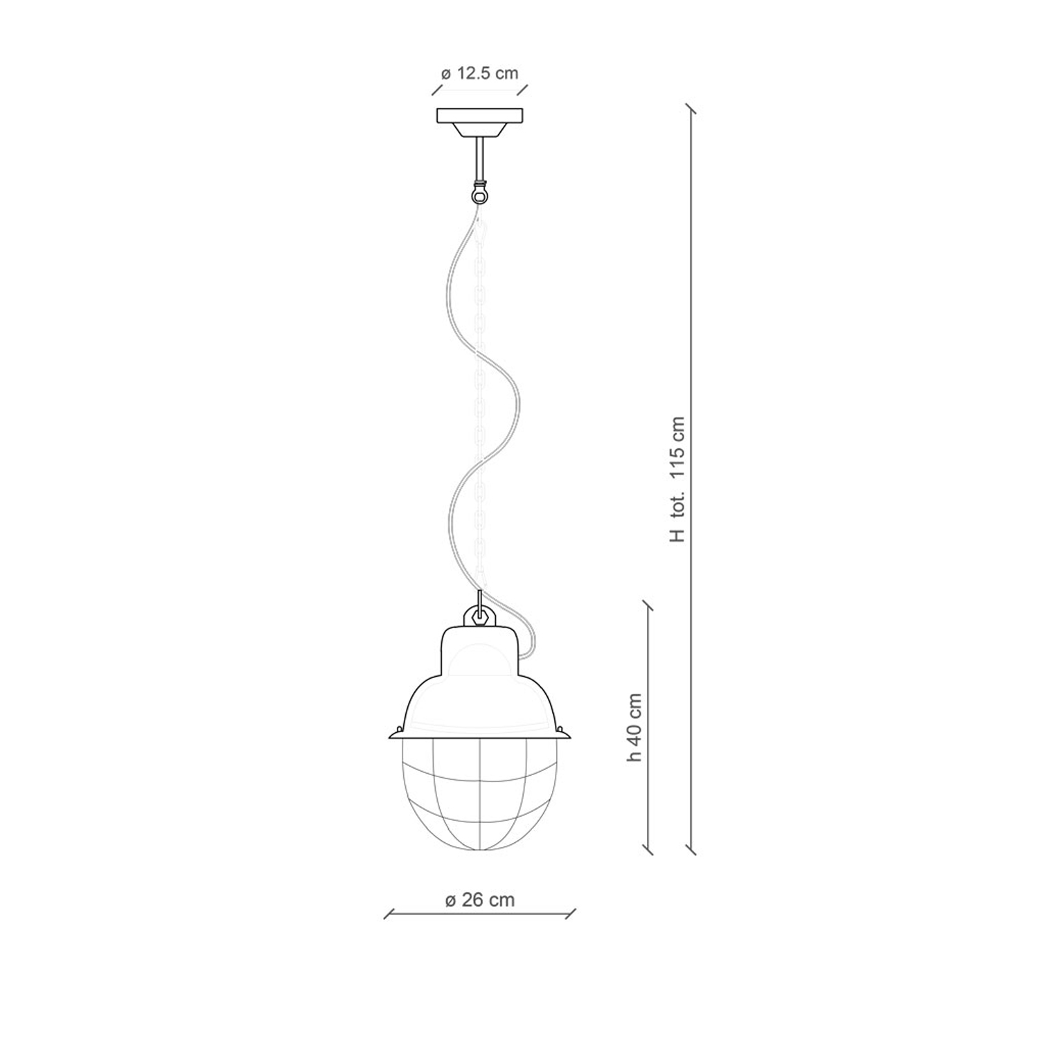 Lampadario Industrial Ferro E Ceramica Con Rete Vintage Bordeaux 1 Luce E27 26Cm C1770-VIX