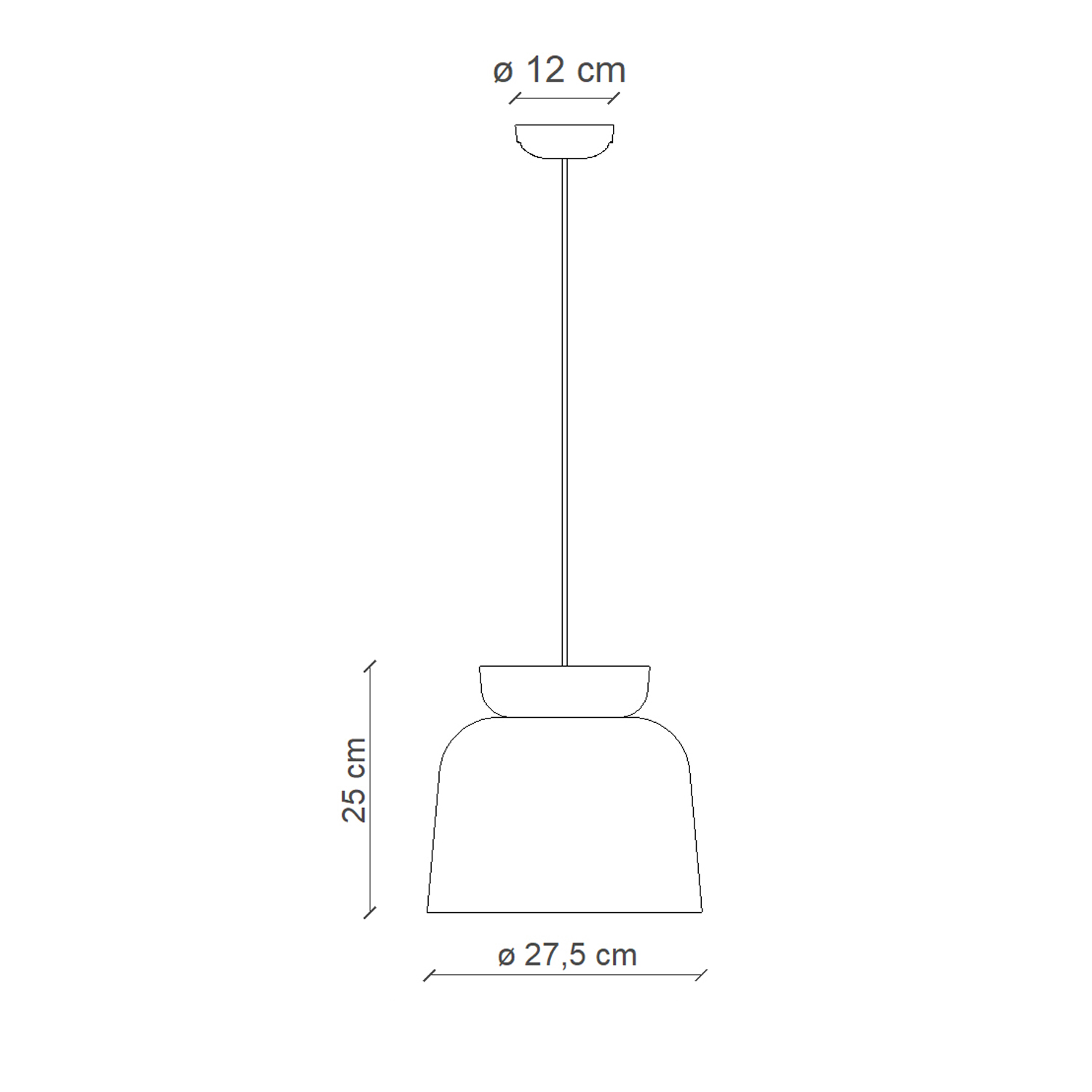 Sospensione Vintage Grande Decò Corcovado Ceramica Bianca E Gialla E27 C2744-AZP