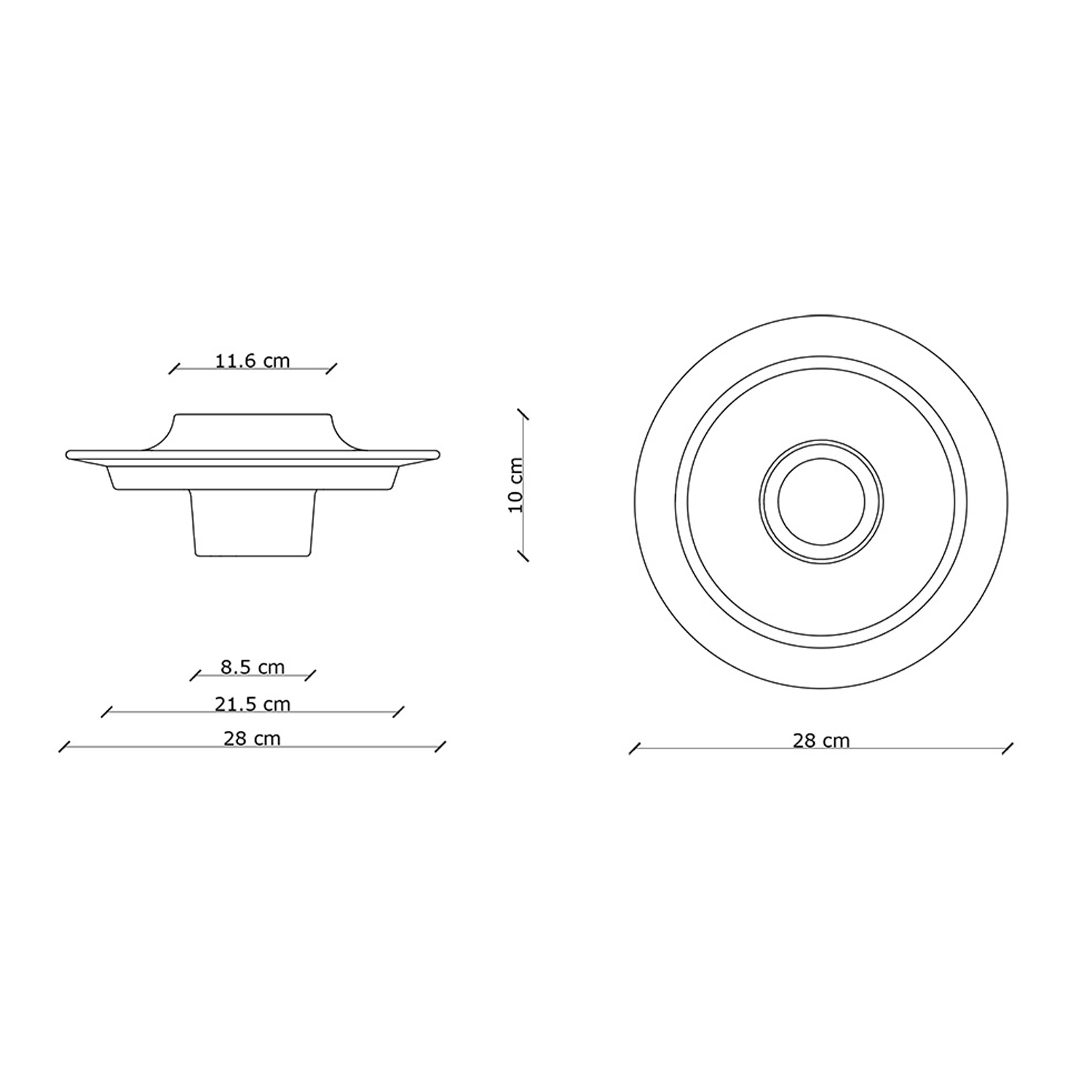 Applique Deco Voilà Ceramica Verde Petrolio Giallo 1 Luce E27 C2775-PGA