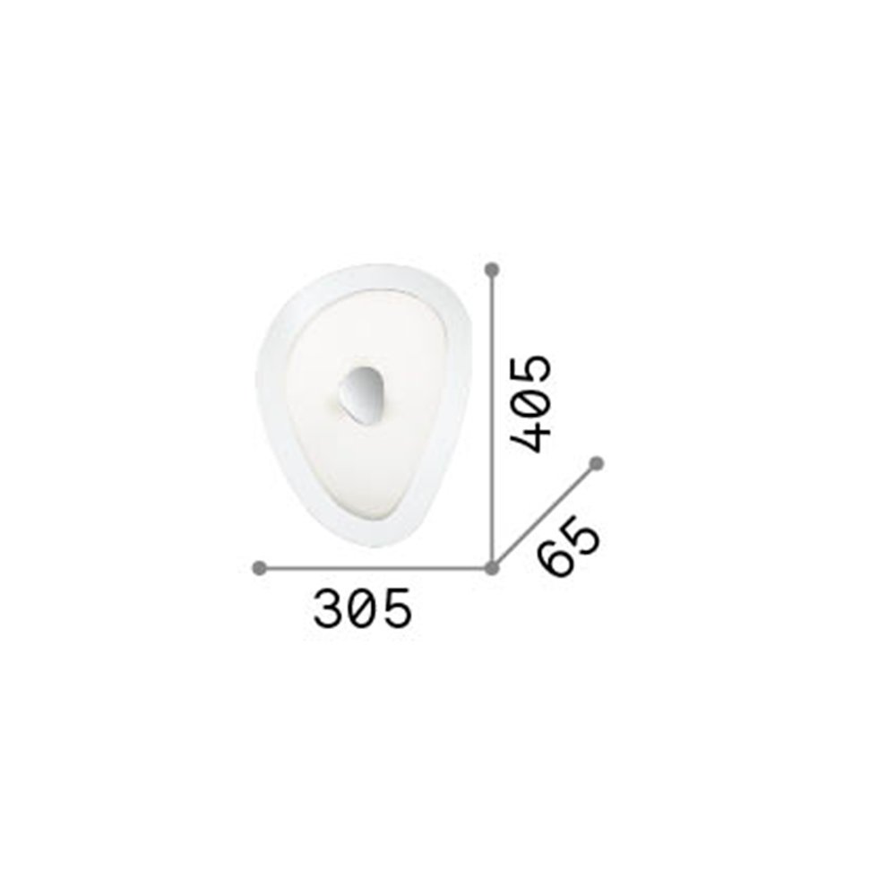 Plafoniera Moderna Geko Metallo Bianco 3 Luci E27 018508