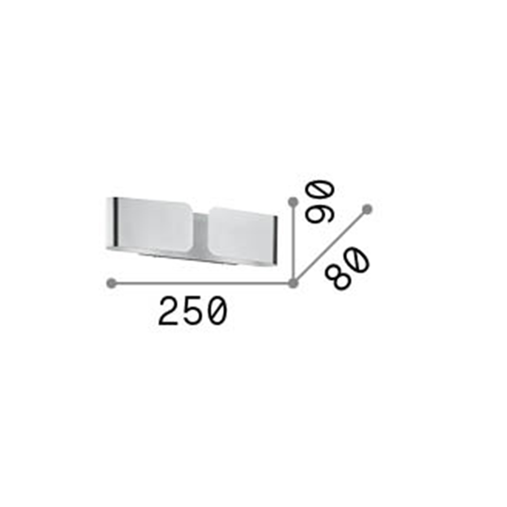 Applique Contemporanea Clip Metallo Oro 2 Luci G9 3W 3000K Luce Calda 091129