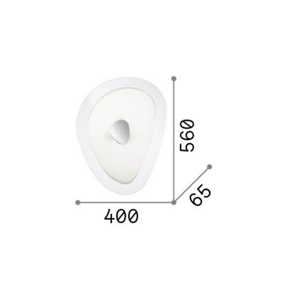 Plafoniera Moderna Geko Metallo Bianco 4 Luci E27 116112