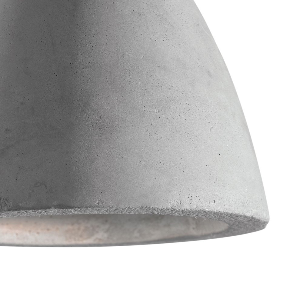 Sospensione Industrial-Minimal Oil-6 Metallo Cemento Grigio 1 Luce E27 129099