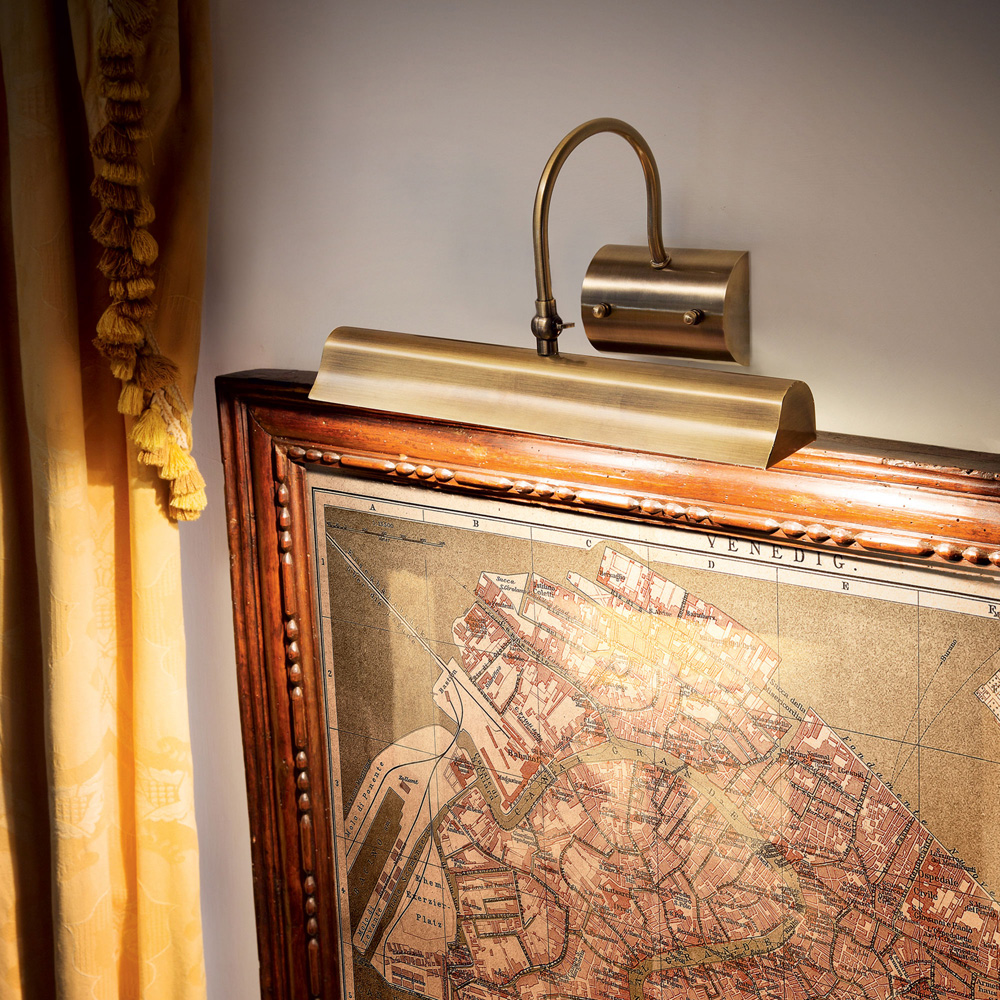 Applique Classica Retro' Metallo Ottone Brunito 2 Luci E14 144917