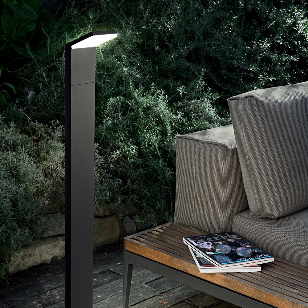 Piantana Moderna Style Alluminio Antracite Led 9W 4000K Luce Naturale 209906