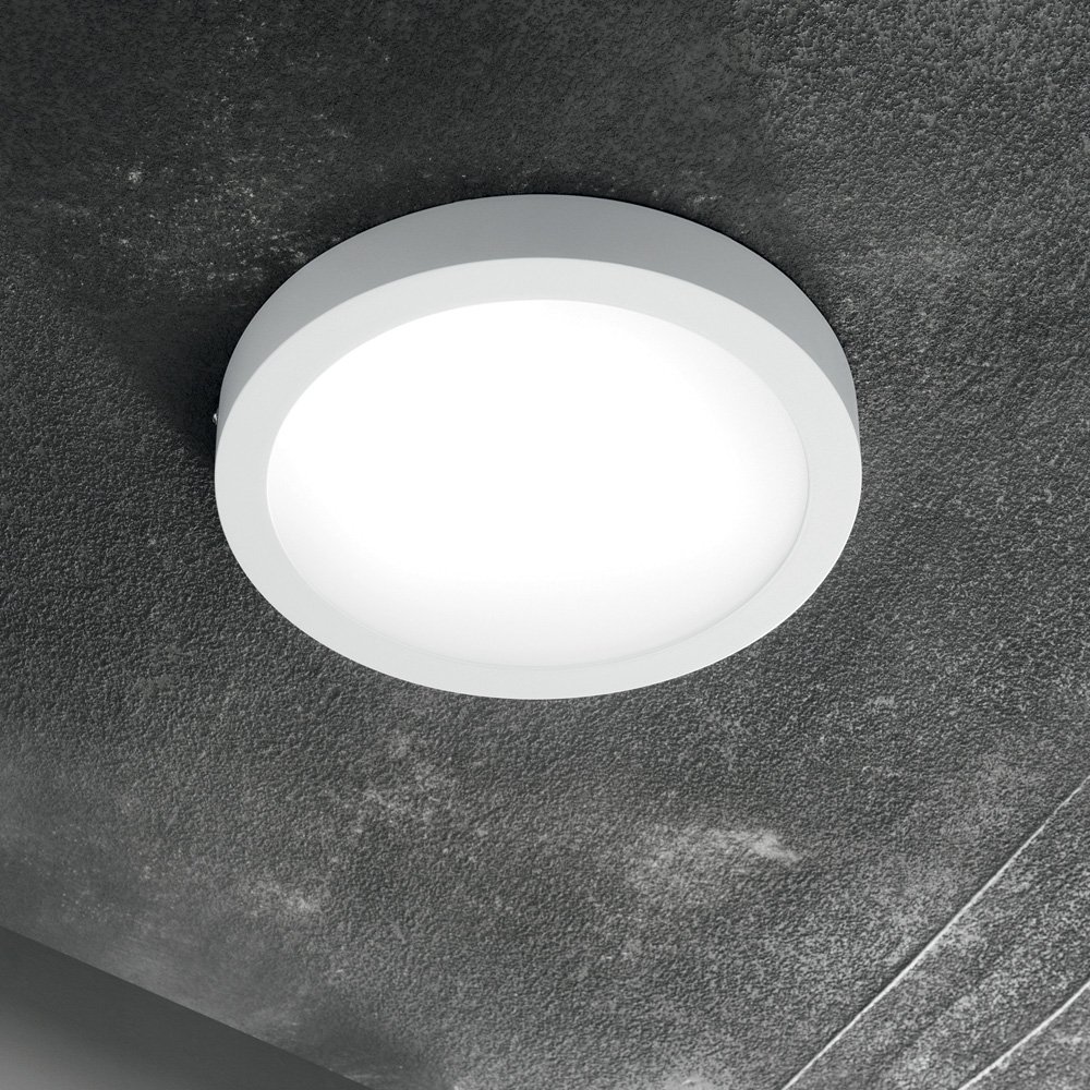 Applique Moderna Round Universal Alluminio-Plastiche Bianco Led 36W 3000K D40 240367