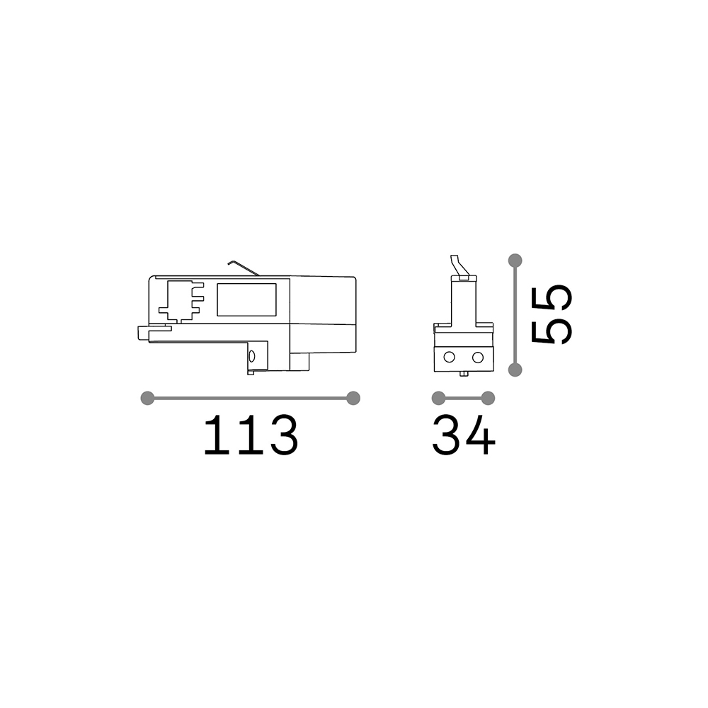 Profilo Link Dali Adattatpre Alluminio Nero 246499