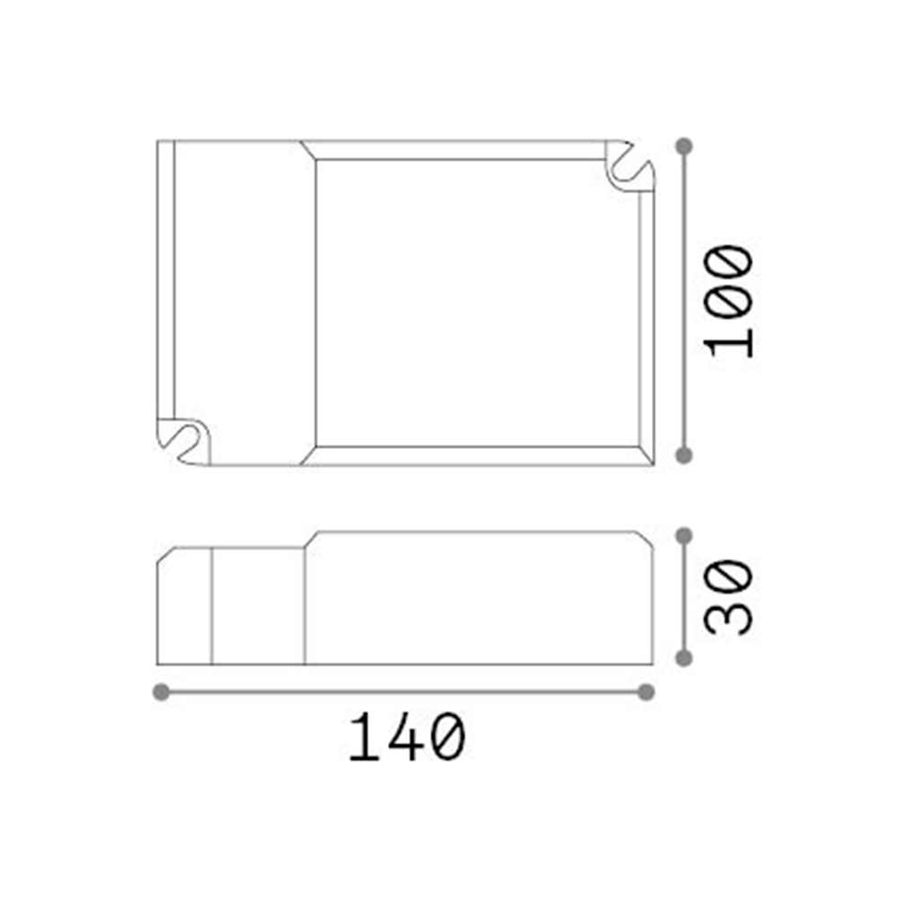 Driver Dali-Push Fly Materie Plastiche 100W 1400Ma 270388