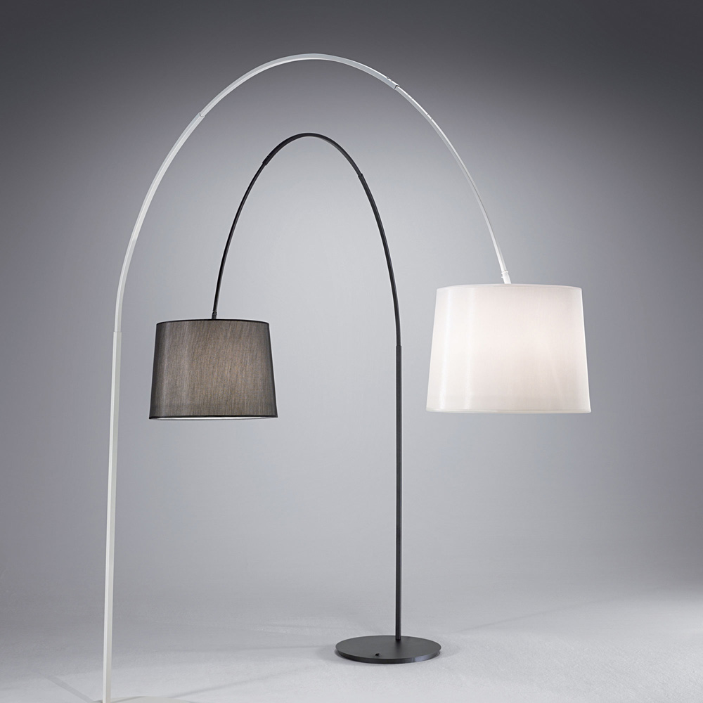 Piantana Moderna Dorsale Metallo Nero 1 Luce E27 286679