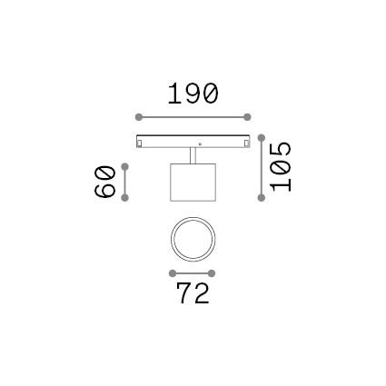 Faretto Spot Ego Spot Big 1 Luce Led Integrato Nero 300764
