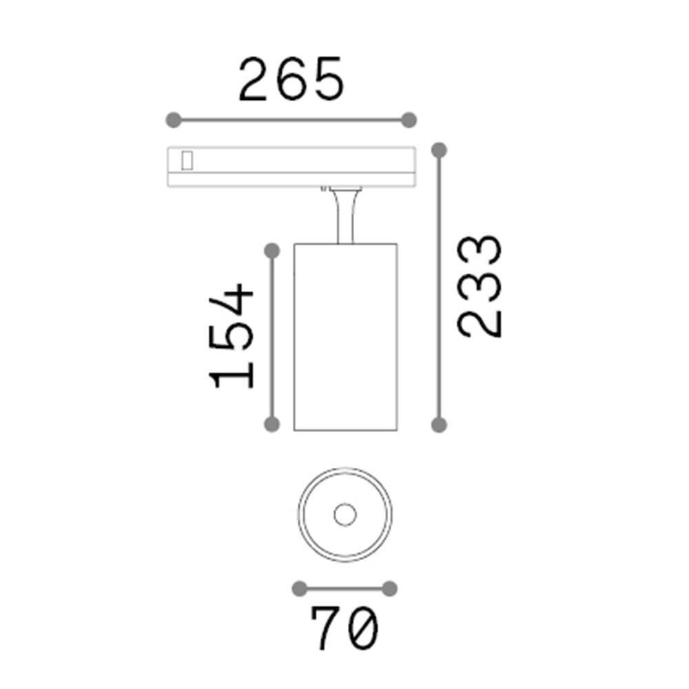 Proiettore Fox Alluminio-Materie Plastiche Bianco Led 25W 3000K Cri90 1-10V 302607