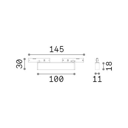 Faretto Deva Accent 5W Led Integrato Nero 3000K Ip20 332758