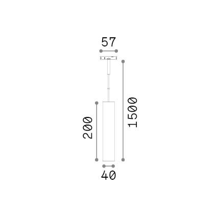 Lampadario Deva 1 Luce Led Integrato Nero 6W 3000K 332932
