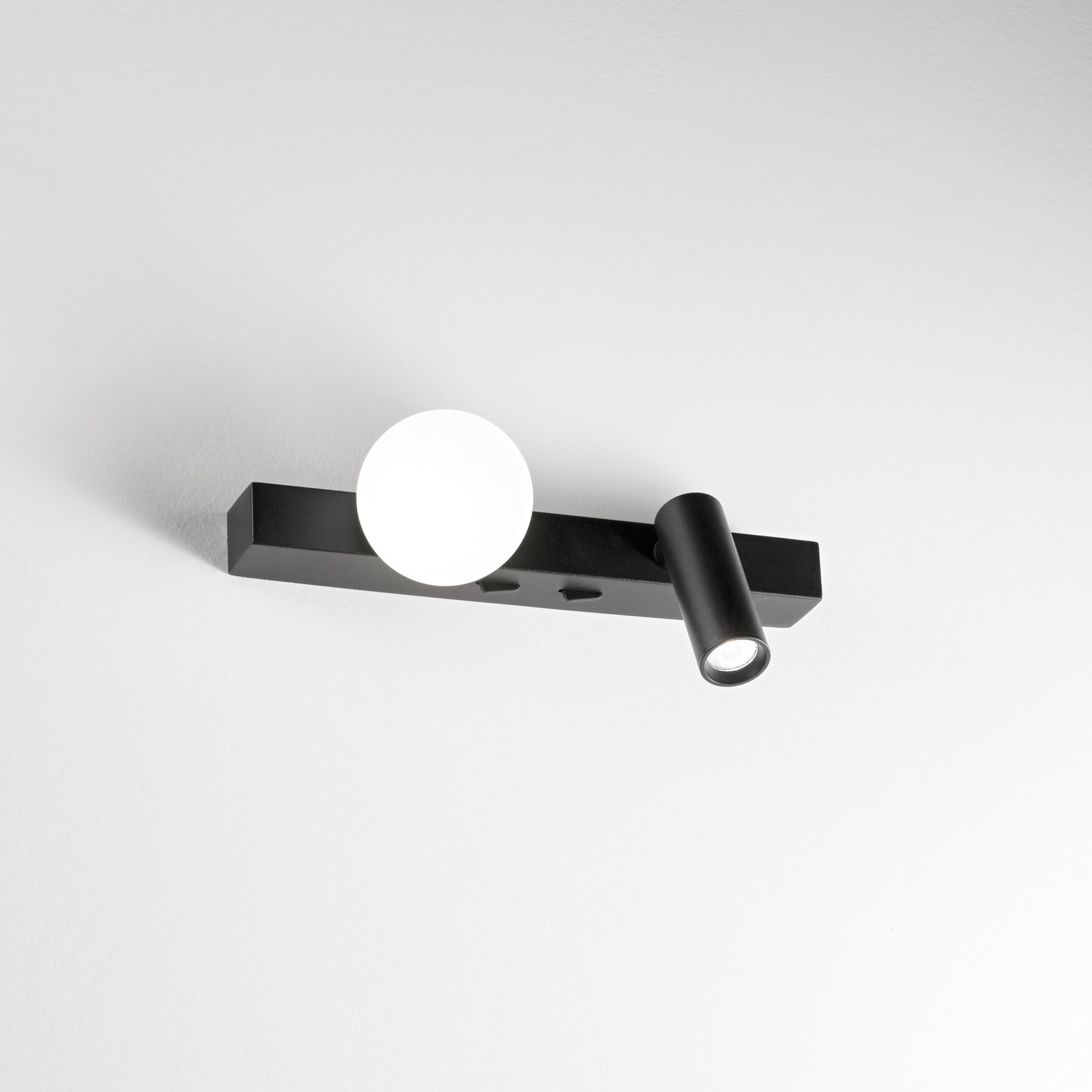 Applique Binomio 2 Luci Led Nero 336664