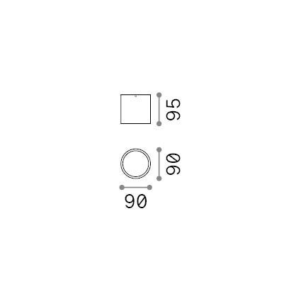 Techo_Pl1_D09_Round_Grigio 342726
