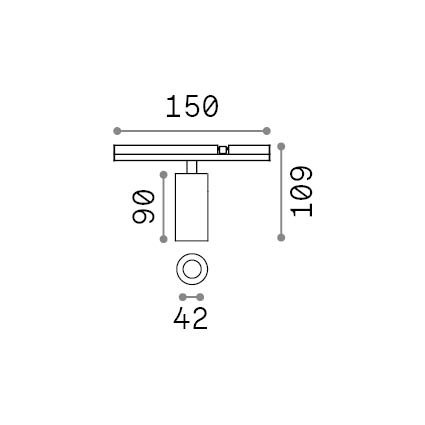 Stick_Spot_Single_07W_3000K_Nero 343501