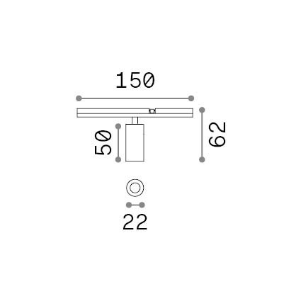 Stick_Spot_Single_03W_2700K_Nero 345048