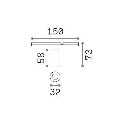 Stick_Spot_Single_05W_2700K_Nero 345055