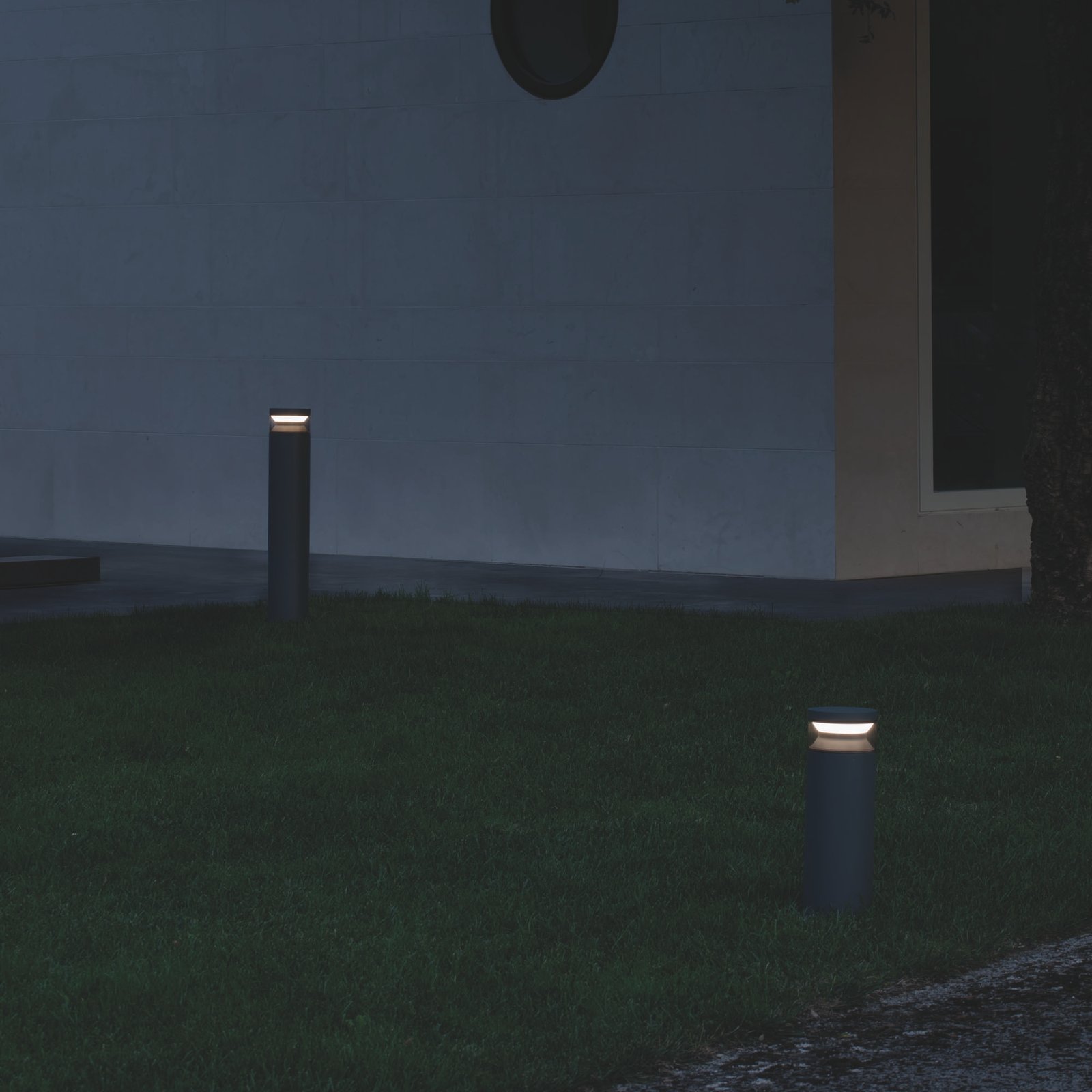 Lampada Da Terra Per Esterno Boeing 1 Luce Led Integrato Coffee 346700
