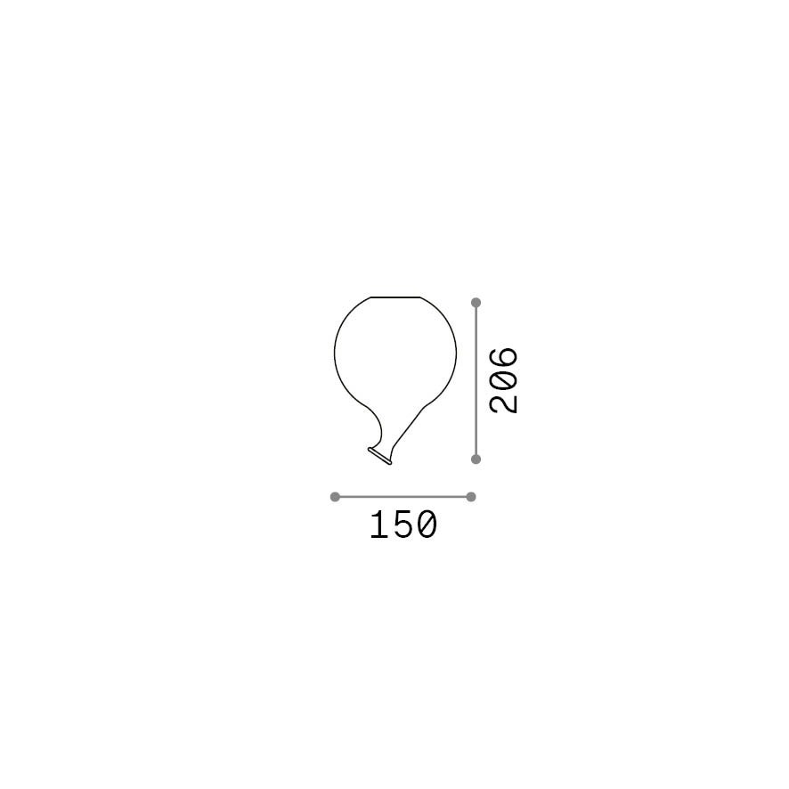 Lampada Da Tavolo Clown 1 Luce G9 Viola 352572