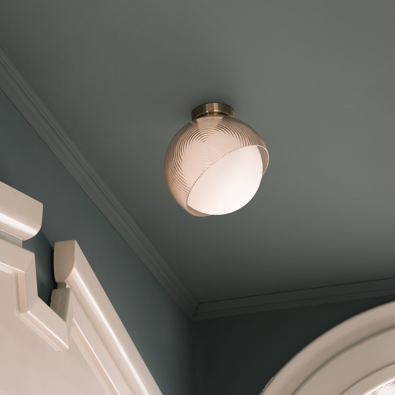 Plafoniera Bloom 1 Luce E27 Ottone 366579