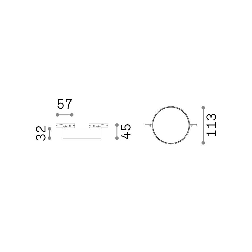 Sistema Lineare Deva 1 Luce Led 10W Nero Ip20 370019