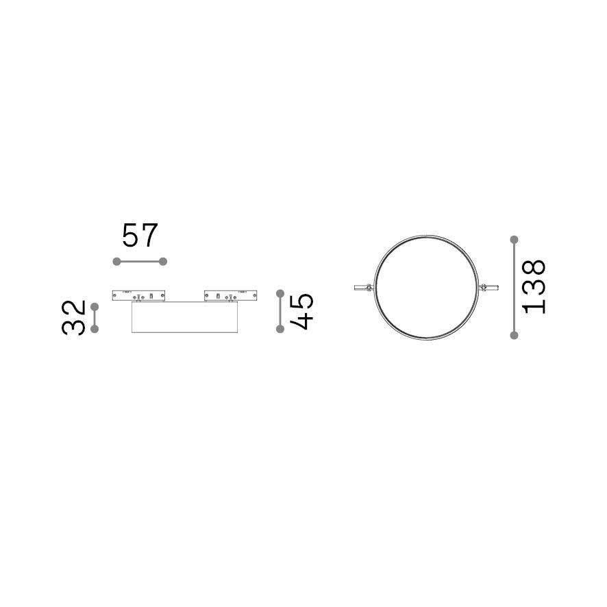 Sistema Lineare Deva 1 Luce Led 15W Nero 370057