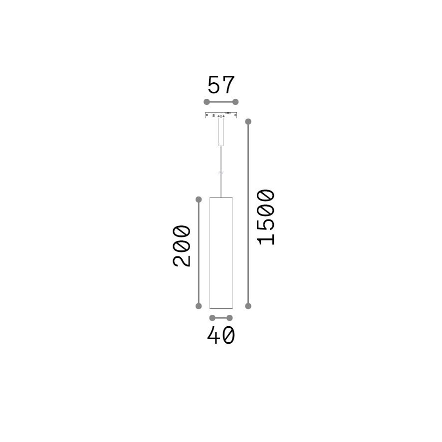 Sospensione Deva 1 Luce Led Integrato Nera 370095