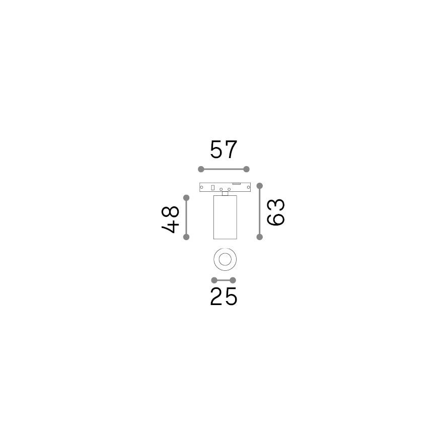 Sistema Lineare Deva 1 Luce Led Integrato Nero 2.5W Ip20 370170
