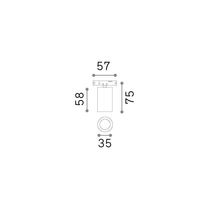 Faretto Deva 1 Luce Led Integrato Nero 4.5W 4000K Ip20 370224